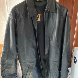 Vintage 90's Phase 2 Genuine Leather Lined Jacket RN 20849